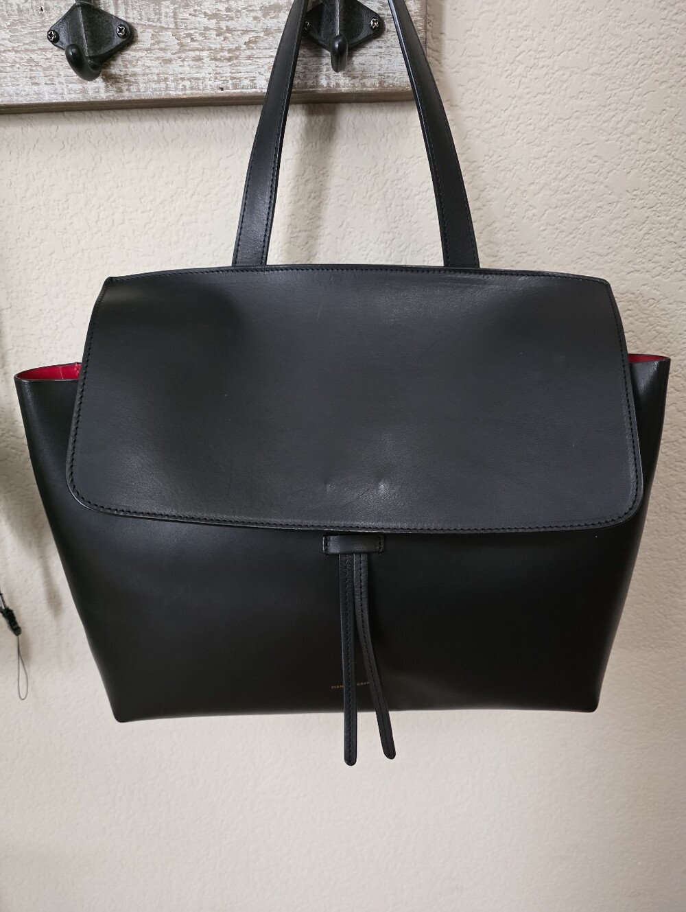 Mansur Gavriel Calfskin Lady Bag Black Famma, Great Condition